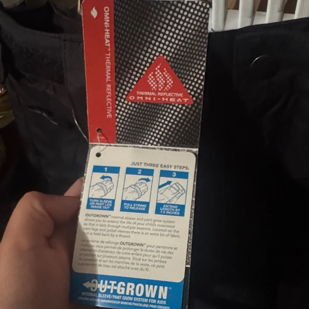 Columbia Black Kids Snow Pants - Picture 2 of 7